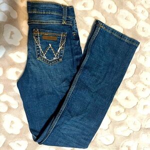 Wranglers Brand Girls Boot cut jeans Denim size 12 Slim